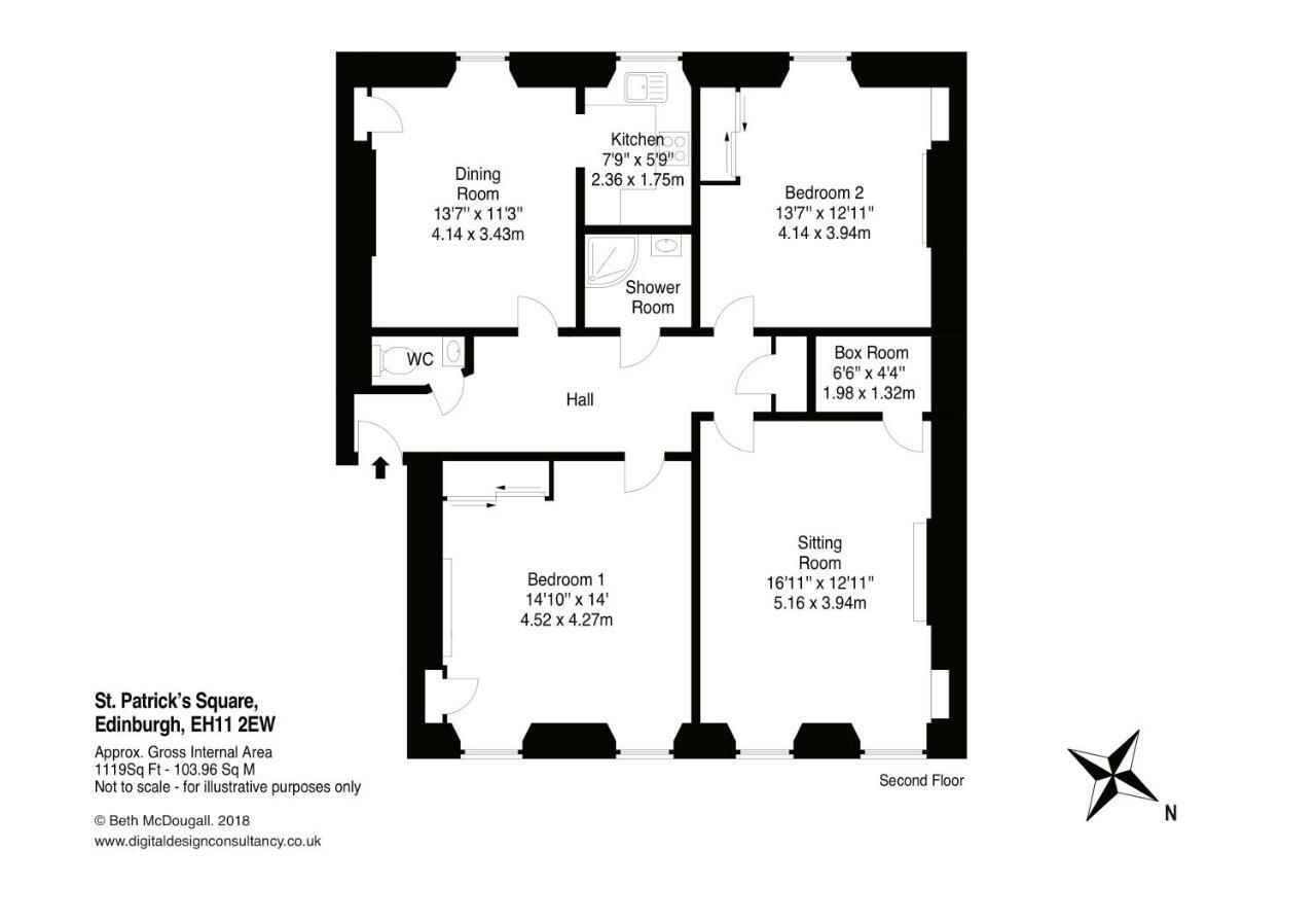 The St Patrick Square Residence Единбург Екстериор снимка
